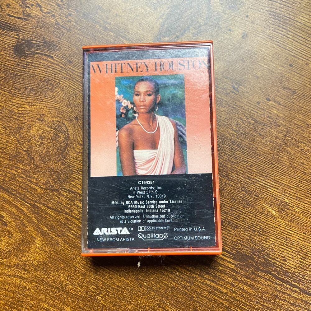 Whitney Houston by Whitney Houston (Cassette, Jul-1985, Arista) Self Titled